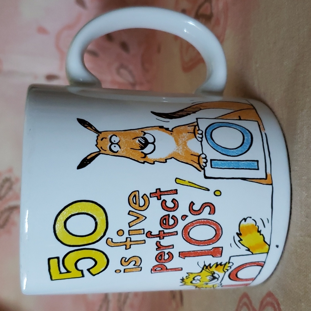 50th Birthday Gift 50 is five perfect 10's Mom Dad Grandma Grandpa Grandfather